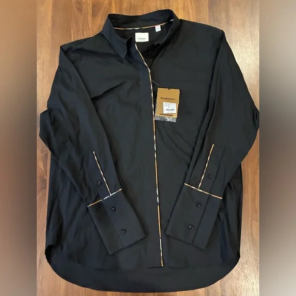 NWT - Burberry Blouse with Patterned Check - Picture 4 of 12